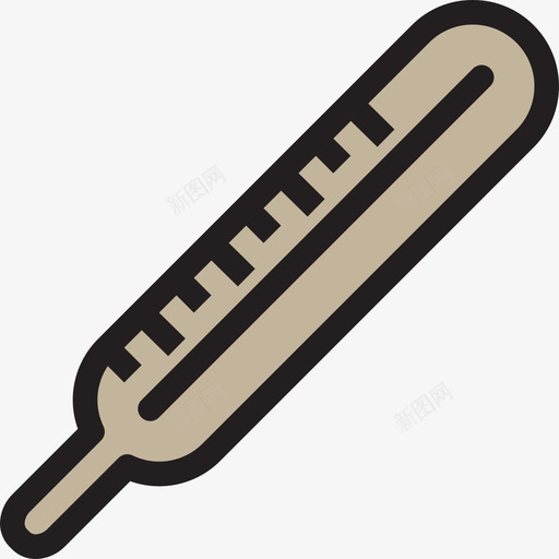 温度计卫生保健13线性颜色图标svg_新图网 https://ixintu.com 卫生保健13 温度计 线性颜色