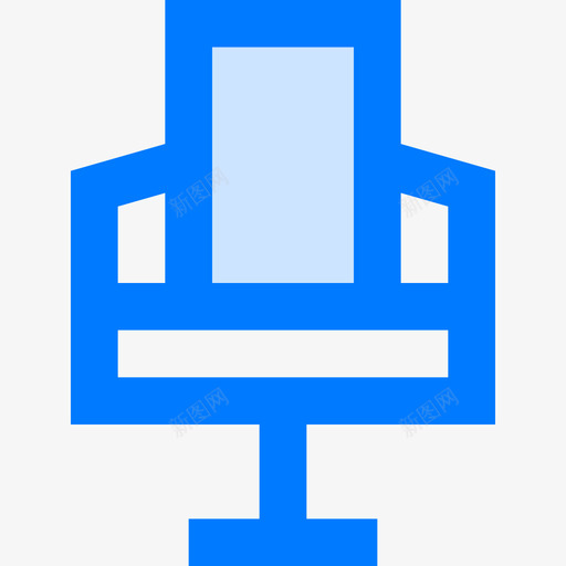 办公椅89号办公室蓝色图标svg_新图网 https://ixintu.com 89号办公室 办公椅 蓝色