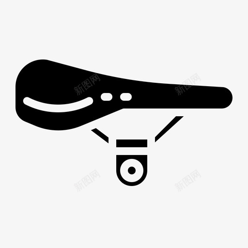 自行车座自行车运动图标svg_新图网 https://ixintu.com 交通 自行车 自行车实心 自行车座 运动