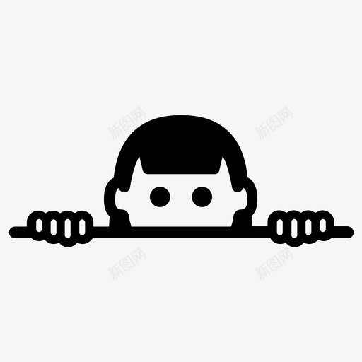 藏探女图标svg_新图网 https://ixintu.com 女 探 藏 表情人