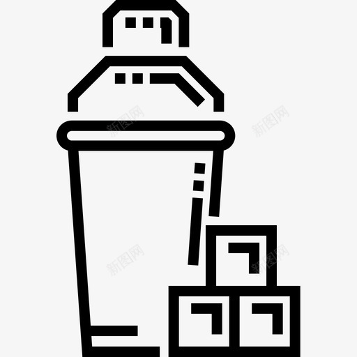 摇壶17号咖啡厅直系图标svg_新图网 https://ixintu.com 17号咖啡厅 摇壶 直系