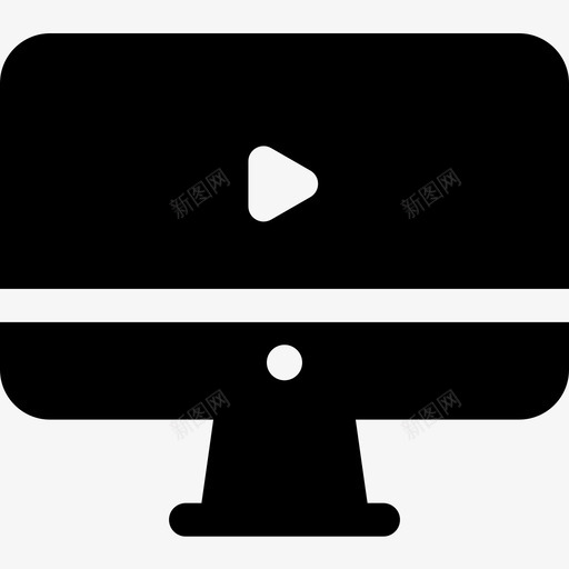 Imac音频和视频版本7填充图标svg_新图网 https://ixintu.com Imac 填充 音频和视频版本7
