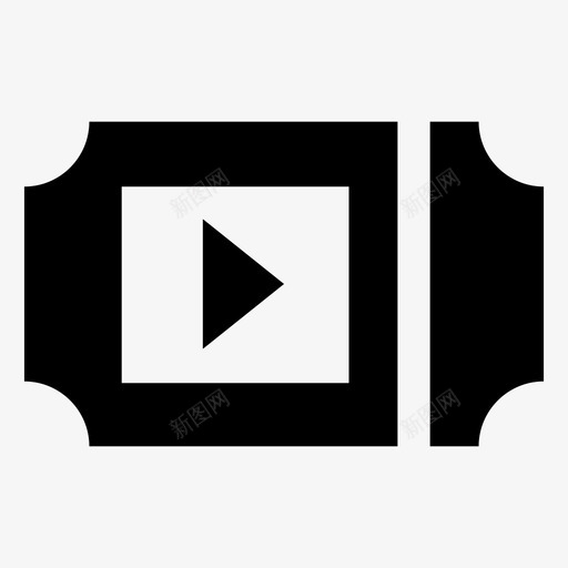 电影票入场券事件通行证图标svg_新图网 https://ixintu.com 事件通行证 入场券 响应用户界面UI矢量图标 电影票