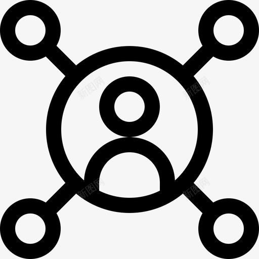 社交媒体营销增长9线性图标svg_新图网 https://ixintu.com 社交媒体 线性 营销增长9