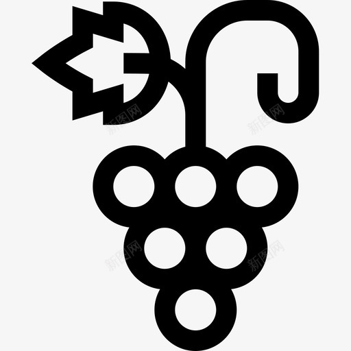 葡萄秋季自然6直生图标svg_新图网 https://ixintu.com 直生 秋季自然6 葡萄