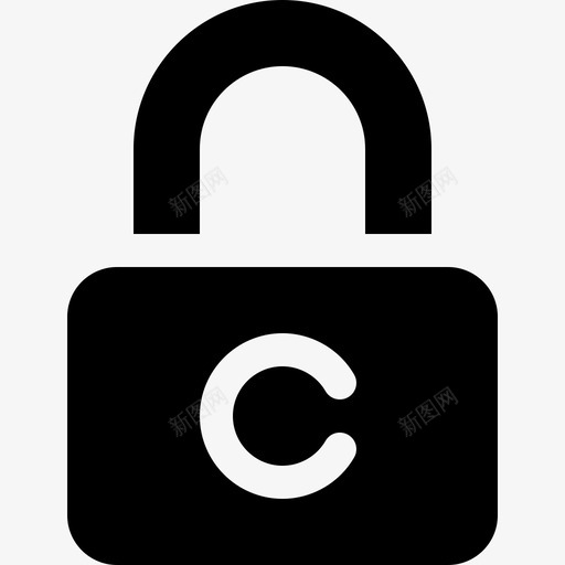 锁文案4填充图标svg_新图网 https://ixintu.com 填充 文案4 锁