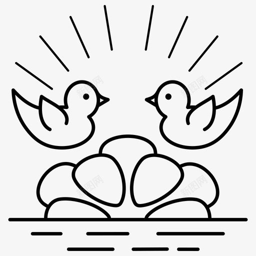 春天鸟花图标svg_新图网 https://ixintu.com 你好 太阳 春天 春天的概念 水 花 鸟