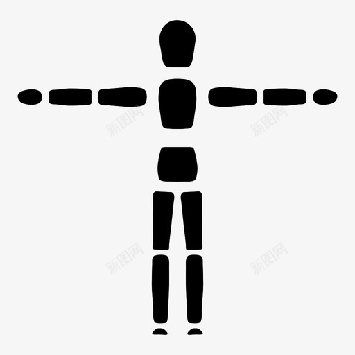 机器人假人人类图标svg_新图网 https://ixintu.com 人体模型 人类 仿人机器人 假人 机器人 类人