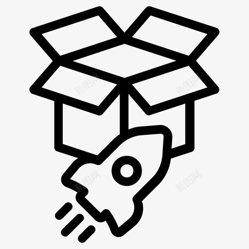 发布产品项目图标svg_新图网 https://ixintu.com 产品 发布 启动 项目