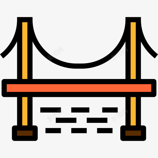 桥梁运输63线颜色图标svg_新图网 https://ixintu.com 桥梁 线颜色 运输63