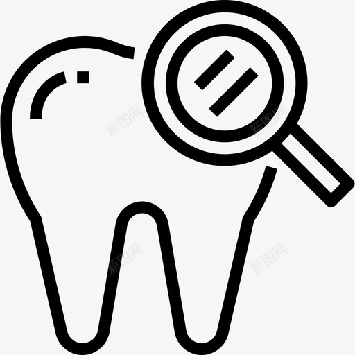 牙科护理牙科11线性图标svg_新图网 https://ixintu.com 牙科11 牙科护理 线性