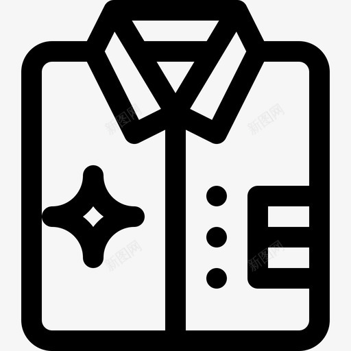 衬衫清洁47直线型图标svg_新图网 https://ixintu.com 清洁47 直线型 衬衫