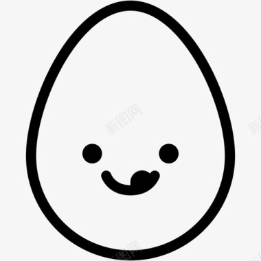 淘气鸡蛋表情图标图标