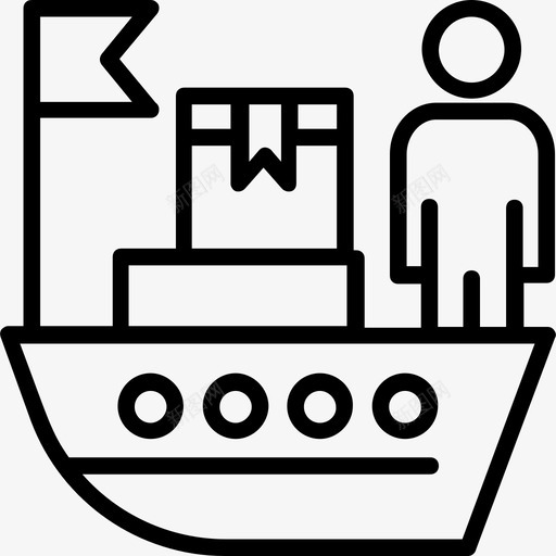 运输物流和交付2浅圆形图标svg_新图网 https://ixintu.com 浅圆形 物流和交付2 运输
