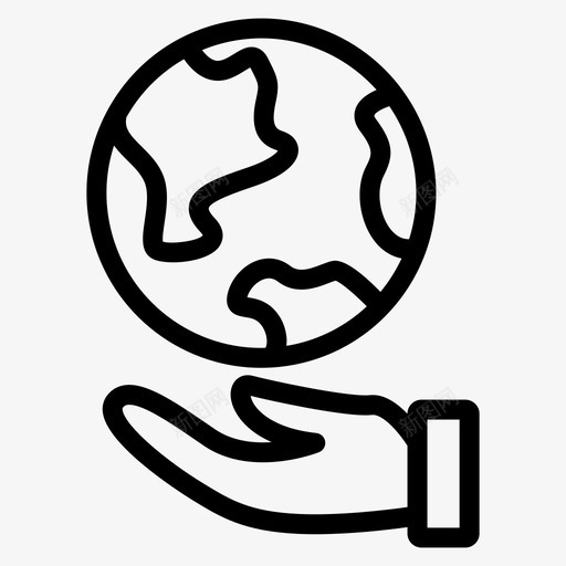 拯救地球生态环境图标svg_新图网 https://ixintu.com 世界 地球 拯救地球 环境 生态