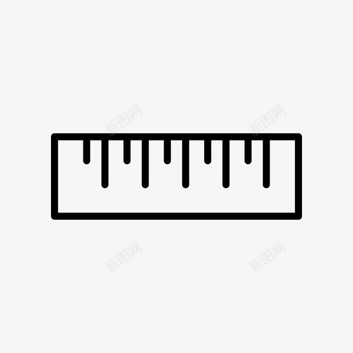 刻度测量简单线图标svg_新图网 https://ixintu.com 刻度 测量 简单线图标