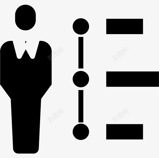 时间轴业务和管理5坚实图标svg_新图网 https://ixintu.com 业务和管理5 坚实 时间轴