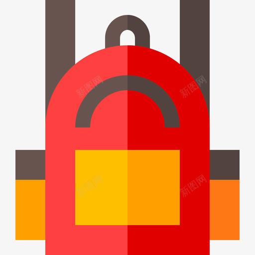 背包促销礼品扁平图标svg_新图网 https://ixintu.com 促销礼品 扁平 背包