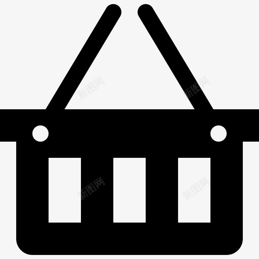 购物篮在线结账电子商务商店图标svg_新图网 https://ixintu.com 商店 电子商务 电子商务实心图标集 购物篮在线结账
