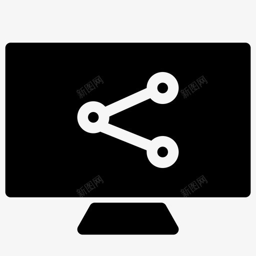 共享文件桌面监视器屏幕图标svg_新图网 https://ixintu.com 共享文件桌面 办公屏幕监视器 屏幕 监视器