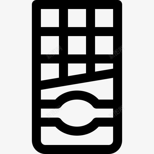 巧克力棒15号咖啡厅直线型图标svg_新图网 https://ixintu.com 15号咖啡厅 巧克力棒 直线型