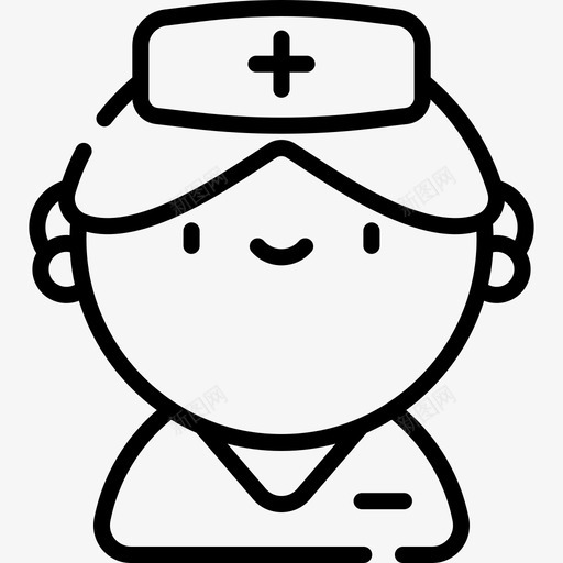 护士急救服务7直系图标svg_新图网 https://ixintu.com 急救服务7 护士 直系
