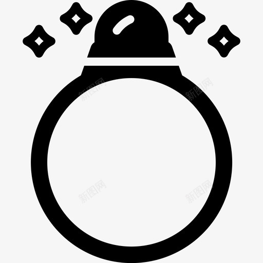 戒指钻石珠宝图标svg_新图网 https://ixintu.com 戒指 珠宝 装饰品 钻石 闪亮