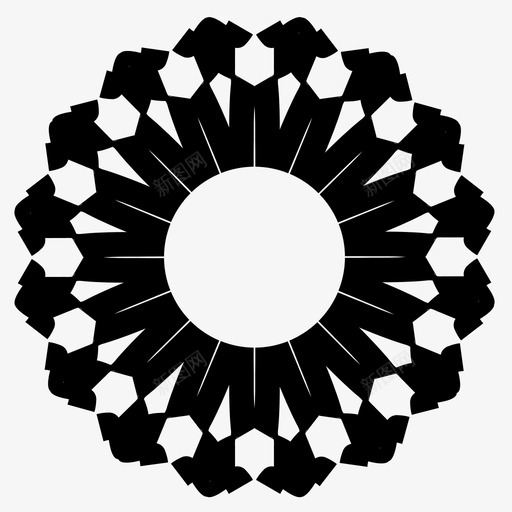 太阳抽象花图标svg_新图网 https://ixintu.com 圆形 太阳 抽象 抽象创作1 曼陀罗 花