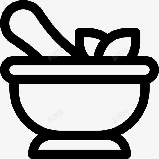 砂浆化学18线性图标svg_新图网 https://ixintu.com 化学18 砂浆 线性
