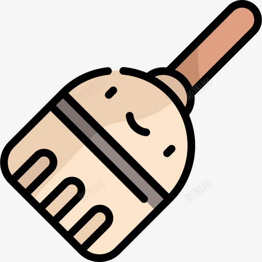 直线扫帚43秋色图标svg_新图网 https://ixintu.com 43秋色 直线扫帚