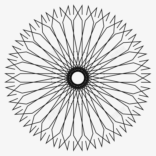 太阳抽象曼陀罗图标svg_新图网 https://ixintu.com 圆形 太阳 太阳和花朵 抽象 曼陀罗 阳光