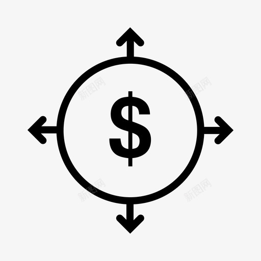 现金流业务现金流出图标svg_新图网 https://ixintu.com 业务 搜索引擎优化和网站优化 现金流 现金流出 资金