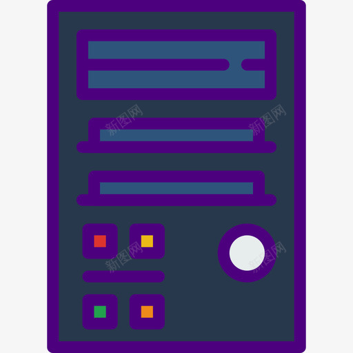 Cpu塔设备32线性颜色图标svg_新图网 https://ixintu.com Cpu塔 线性颜色 设备32
