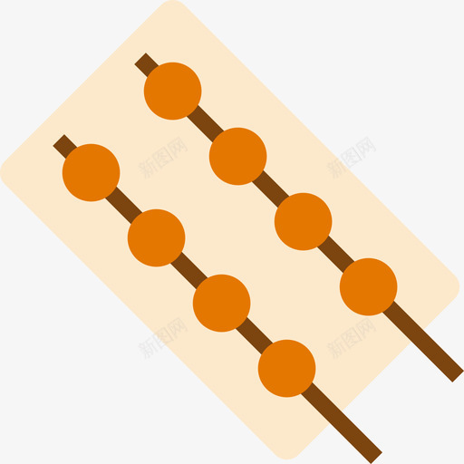 Brochette食品100扁平图标svg_新图网 https://ixintu.com Brochette 扁平 食品100