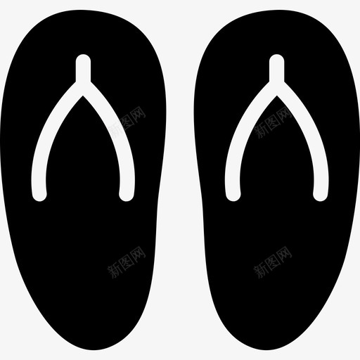 拖鞋鞋子夏日经典图标svg_新图网 https://ixintu.com 夏日经典 拖鞋 鞋子