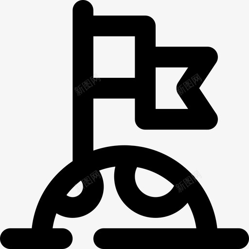旗子空格88直线图标svg_新图网 https://ixintu.com 旗子 直线 空格88