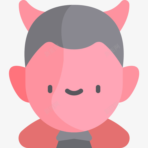 恶魔万圣节服装化身2扁平图标svg_新图网 https://ixintu.com 万圣节服装化身2 恶魔 扁平