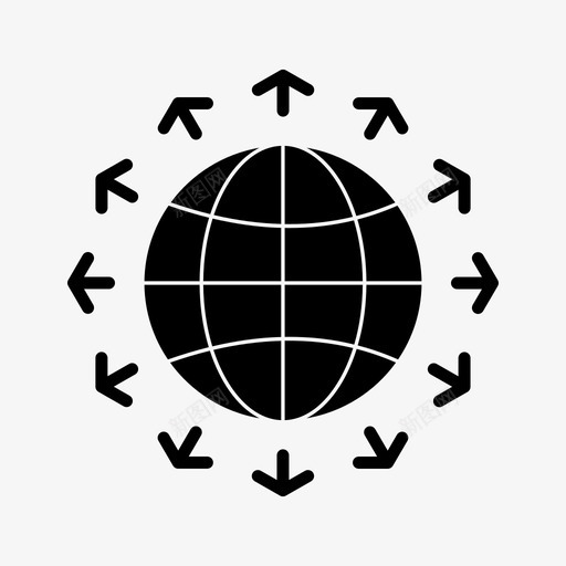 球形字形图标svg_新图网 https://ixintu.com 字形 球形