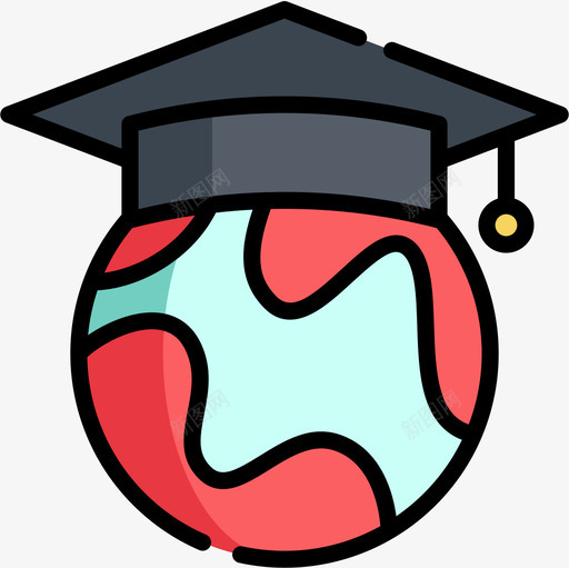 地球大学13线颜色图标svg_新图网 https://ixintu.com 地球 大学13 线颜色