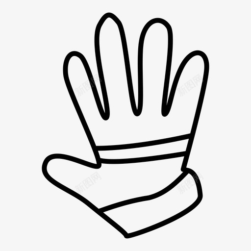 手套衣服时尚图标svg_新图网 https://ixintu.com 冬天 手套 时尚 款式 衣服