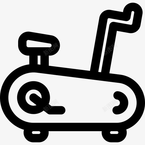 有氧运动健身器材12线性图标svg_新图网 https://ixintu.com 健身器材12 有氧运动 线性