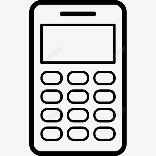手机底部复古图标svg_新图网 https://ixintu.com 复古 屏幕 底部 手机