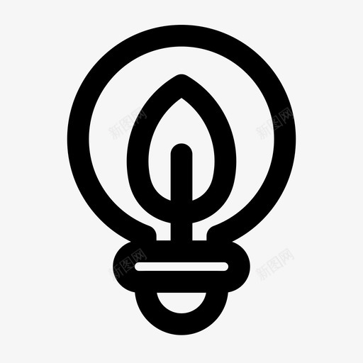 灯绿叶图标svg_新图网 https://ixintu.com 光 叶 灯 绿 绿色能量大胆