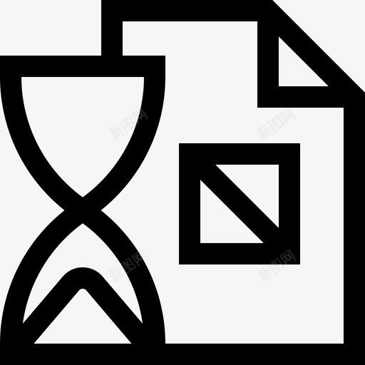 文件商业和金融83线性图标svg_新图网 https://ixintu.com 商业和金融83 文件 线性