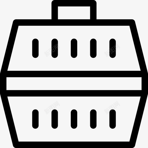 宠物承运人宠物店46线性图标svg_新图网 https://ixintu.com 宠物店46 宠物承运人 线性