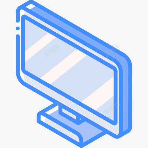 监视器techiso蓝色图标svg_新图网 https://ixintu.com techiso 监视器 蓝色