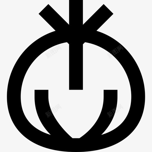 洋葱蔬菜12线状图标svg_新图网 https://ixintu.com 洋葱 线状 蔬菜12