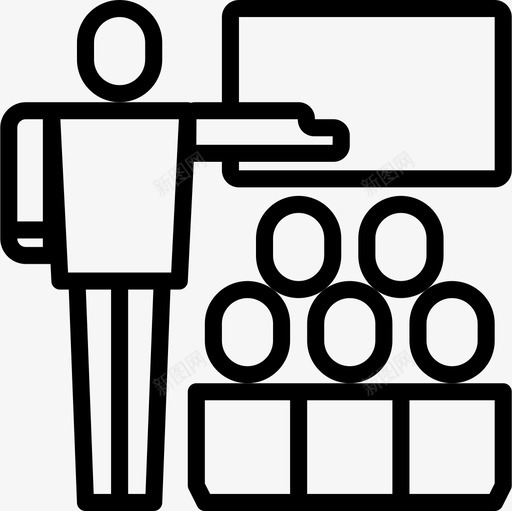 介绍业务合作直线图标svg_新图网 https://ixintu.com 业务合作 介绍 直线