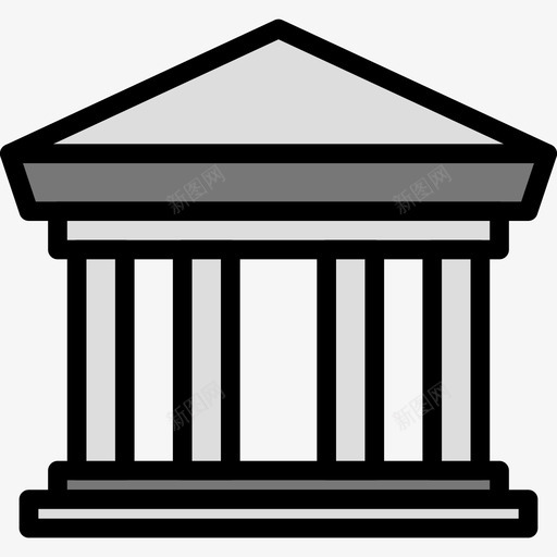 万神殿旅行81线性颜色图标svg_新图网 https://ixintu.com 万神殿 旅行81 线性颜色