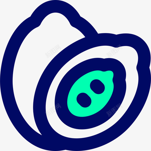木瓜果蔬绿荫图标svg_新图网 https://ixintu.com 木瓜 果蔬 绿荫